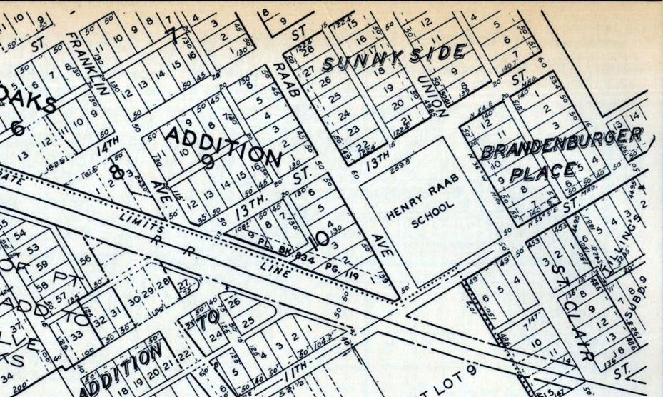 1120 Raab Ave - 1936 Map