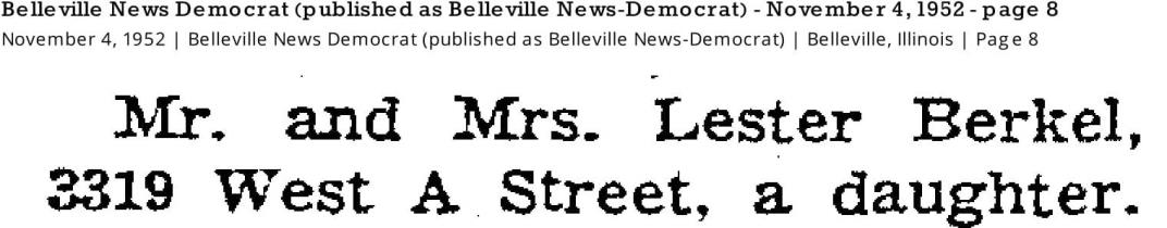 3319 West A St Lester Berkel Child born BND_November_4_1952